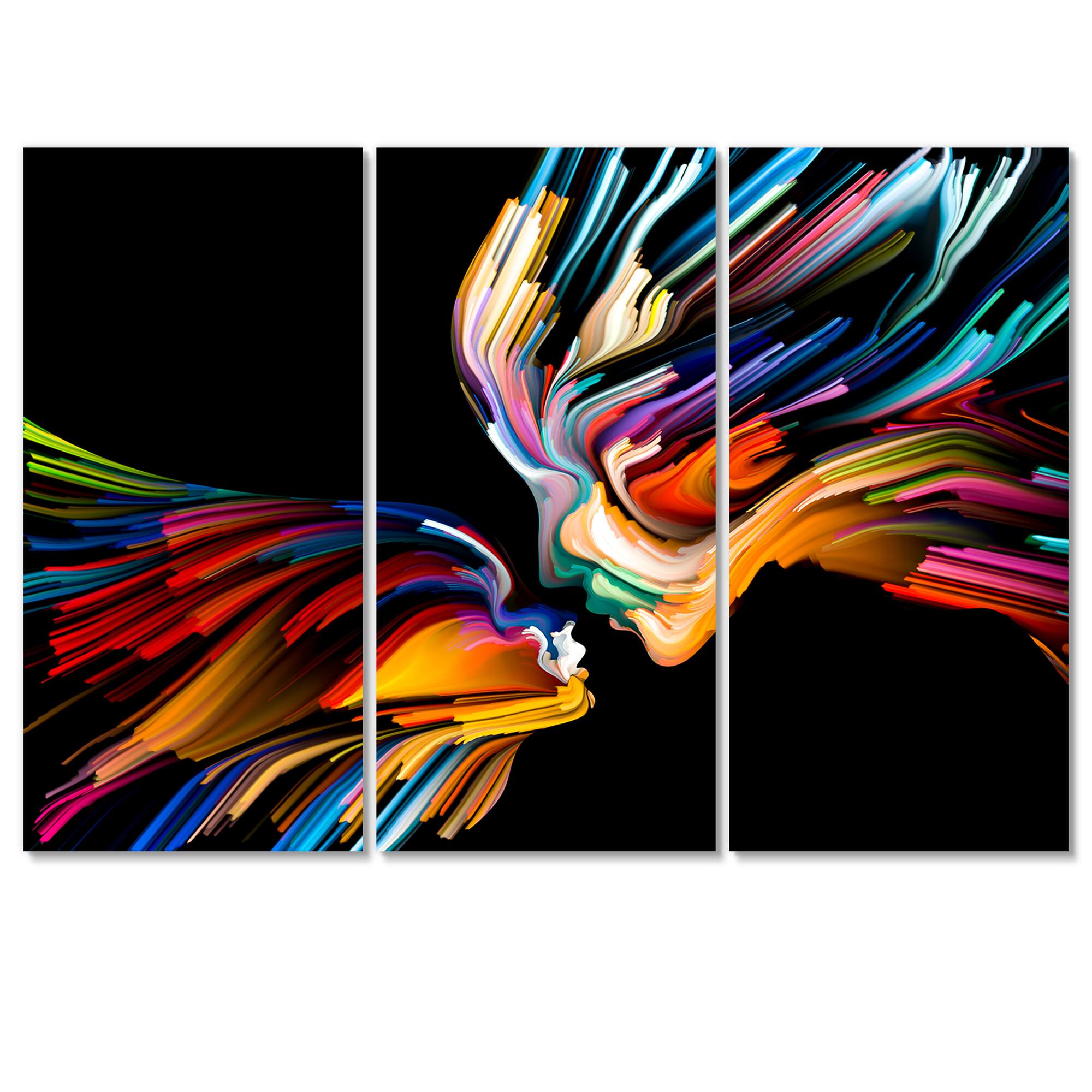 Designart - Kissing Minds Graphic Art